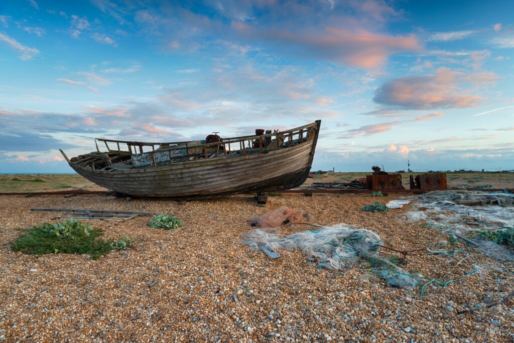 Boat at Dungeness in Kent